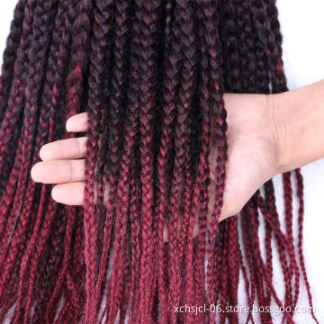 Wholesale Price Box Braids Crochet Twist Synthetic Hair For Women